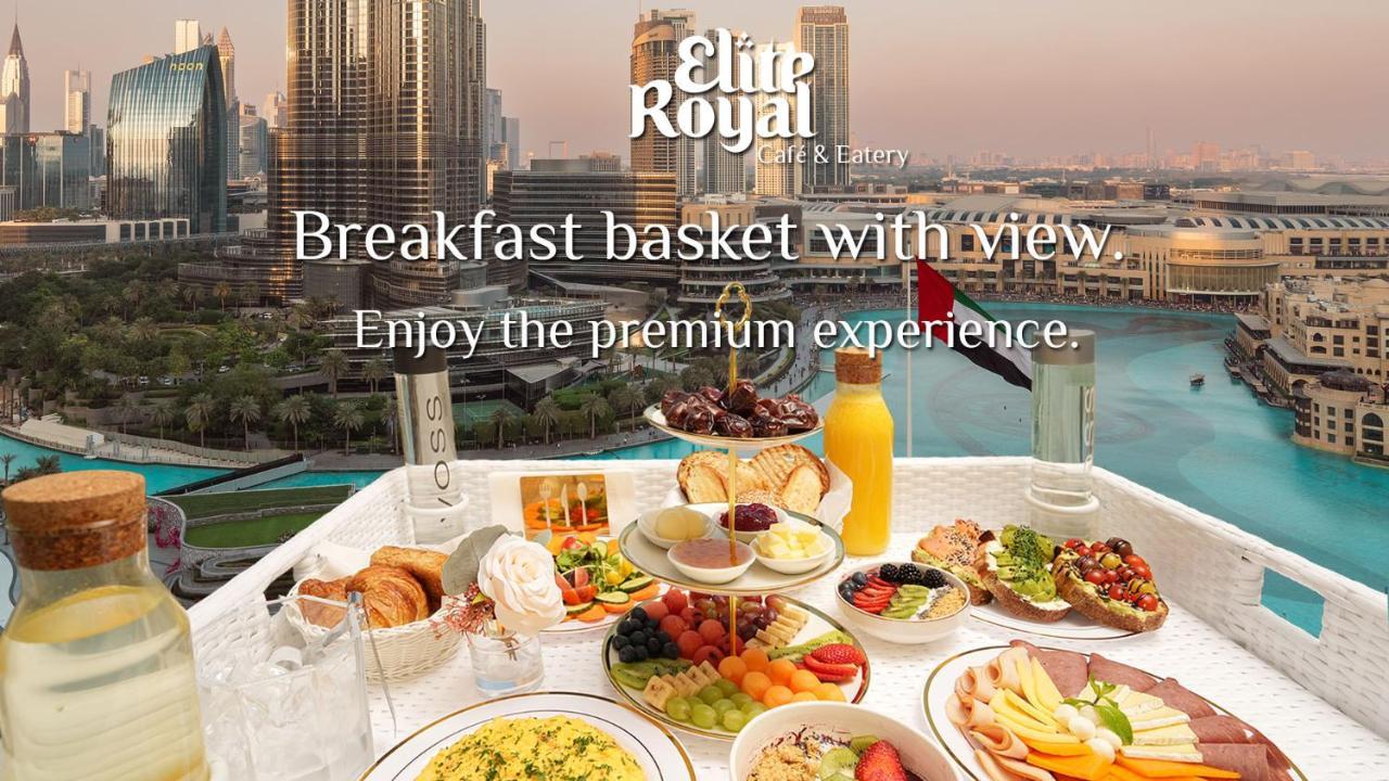Elite Royal Apartment - Full Burj Khalifa & Fountain View - 2 Bedrooms And 1 Open Bedroom Without Partition 迪拜 外观 照片